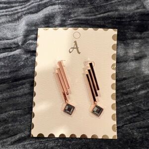 Elegant Rose Gold Drop Earrings
